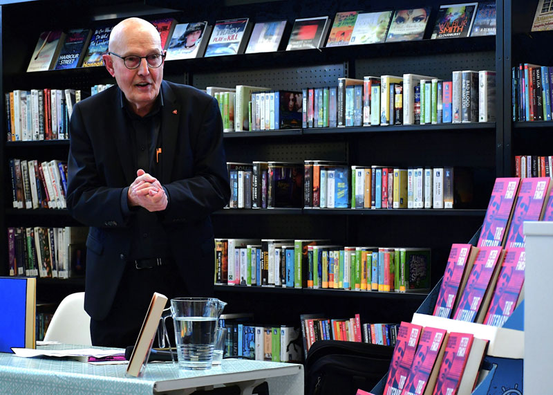 Fincch at the launch of The Literary Business