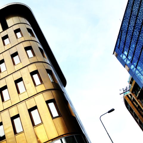 The new Cardiff Library and the John Lewis sky